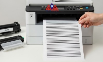 4 Nguyên Nhân Máy In Bị Sọc Ngang & Cách Sửa Tại Nhà