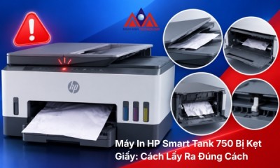 Máy In HP Smart Tank 750 Bị Kẹt Giấy: Cách Lấy Ra Đúng Cách