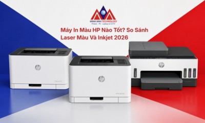 Máy In Màu HP Nào Tốt? So Sánh Laser Màu Và Inkjet 2026