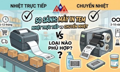 So Sánh Máy In Tem Nhiệt vs Chuyển Nhiệt: Loại Nào Phù Hợp Doanh Nghiệp Bạn?