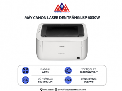 Máy in Canon LBP 6030W – Dòng máy in không dây giá rẻ tốt nhất hiện nay