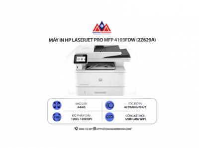 HP LaserJet Pro MFP 4103fdw 2Z629A – Máy In Đa Chức Năng Cao Cấp Cho Doanh Nghiệp Lớn
