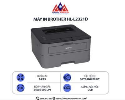 Cách thay mực & Reset mực máy in Brother HL 2321D chi tiết – Hướng dẫn đầy đủ từ Công Nghệ Minh Anh