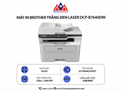 Máy in Brother MFC-7640DW – Đa năng cao cấp, in nhanh, WiFi, in 2 mặt tự động