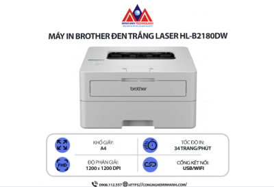 Máy in Brother 2180DW Giá Bao Nhiêu? Có Đáng Mua Tại Minh Anh Quận 7?