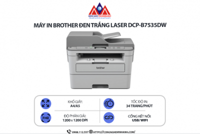 Brother 7535DW Có In 2 Mặt Tự Động Không? Đánh Giá Thực Tế Từ Minh Anh Quận 7
