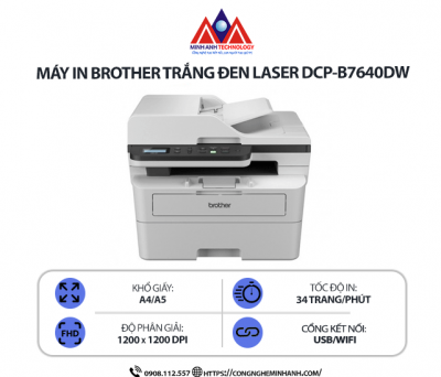 Review máy in Brother 7640DW tại Minh Anh Quận 7 – Công suất lớn, hiệu năng ổn định