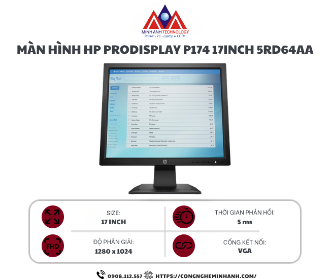 Màn hình HP P174_5RD64AA 17