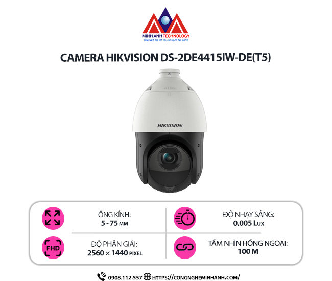 Camera Hikvision DS-2DE4415IW-DE - Giải Pháp Camera PTZ Tiên Tiến, Hình Ảnh Sắc Nét 24/7