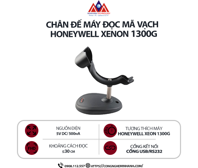 Chân đế máy đọc mã vạch Honeywell (Metrologic) Xenon 1300G