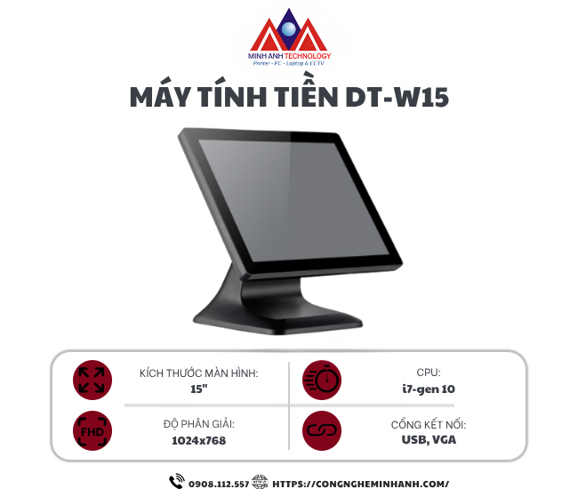 Máy tính tiền DT-W15