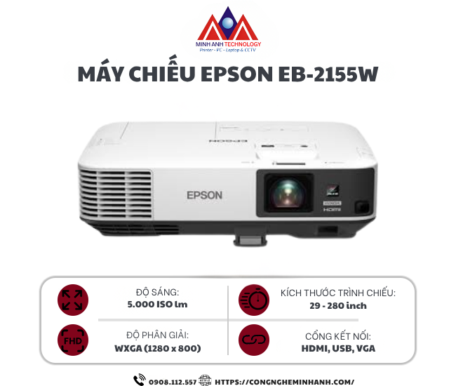 Máy chiếu Epson EB-2155W
