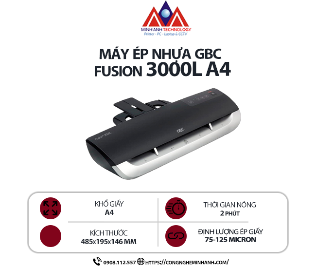 Máy ép nhựa GBC Fusion 3000L (A4)