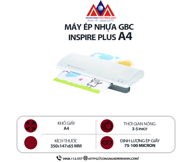 Máy ép nhựa GBC INSPIRE PLUS A4
