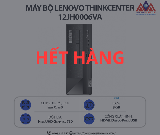 Máy bộ Lenovo ThinkCentre neo 50s Gen 4 12JH0006VA (i5 13400/ Ram 8GB/ SSD 512GB/ 1Y)