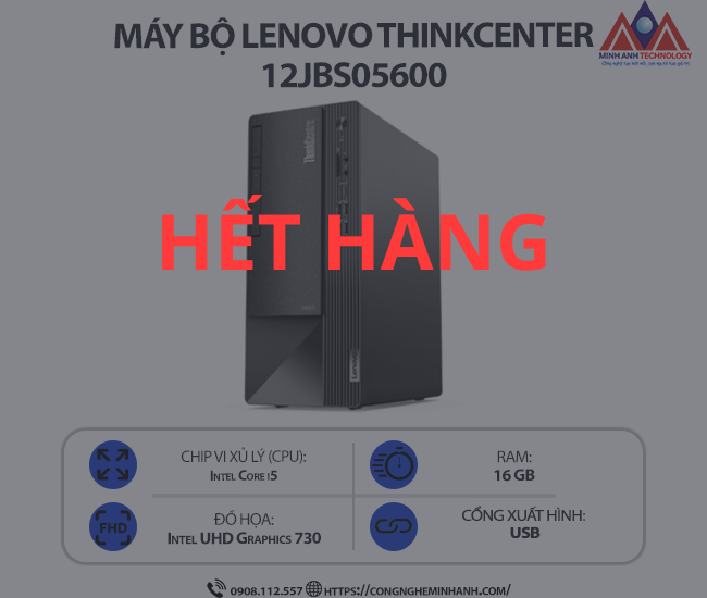 Máy bộ Lenovo ThinkCentre M70s Gen 4 12DN000LVA (i7 13700/ Ram 16GB/ SSD 512GB/ 1Y)