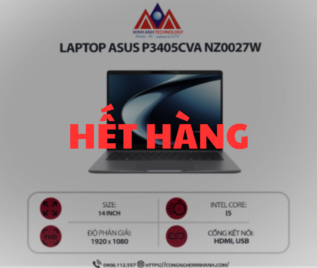 Laptop Asus P3405CVA-NZ0027W ( i5-13420H / DDR5 16GB / 512GB )