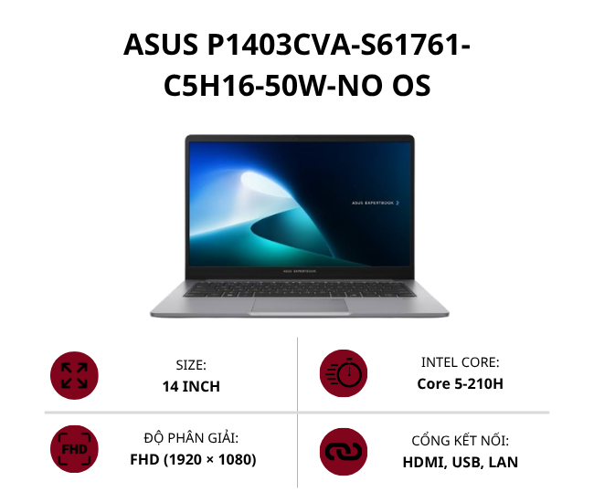 Máy tính xách tay Asus P1403CVA-S61761 (14