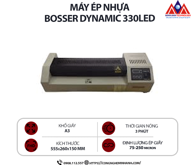 Máy ép nhựa BOSSER DYNAMIC 330LED