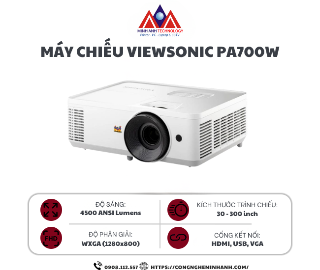 Máy chiếu Viewsonic PA700W