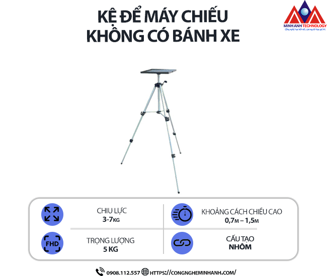 Kệ để máy chiếu (không bánh xe)