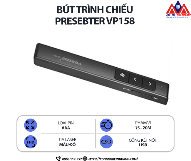 Bút trình chiếu Presenter VP158