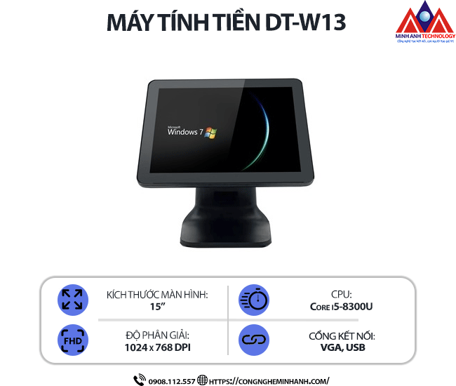 Máy tính tiền DT-W13