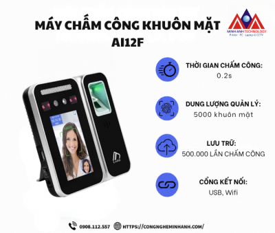 Máy Chấm Công Khuôn Mặt AI24