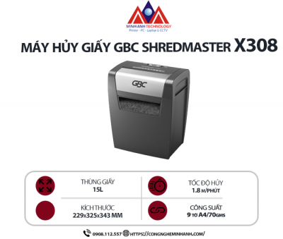 Máy hủy giấy GBC SHREDMASTER X308