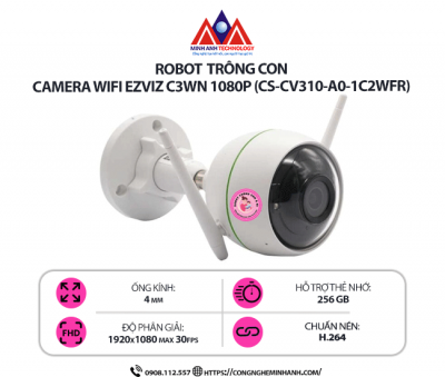 Camera Wifi  EZVIZ C3WN 1080P (CS-CV310-A0-1C2WFR) – Chống Nước, Thu Âm Hai Chiều, Bắt Sóng WiFi Mạnh