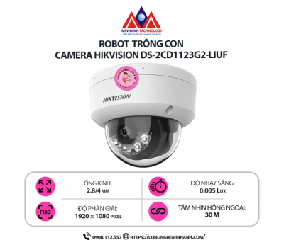 Robot Trông Con Camera Hikvision DS-2CD1123G2-LIUF – Quan Sát Sắc Nét, Bảo Vệ 24/7