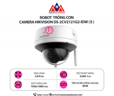 Camera Hikvision DS-2CV2121G2-IDW (E) - Quan Sát Sắc Nét, Kết Nối WiFi, Giá Tốt!