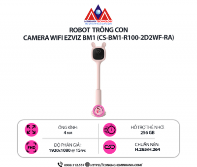 Camera Wifi BM1 (CS-BM1-R100-2D2WF-RA) – Camera Báo Khóc Em Bé, Đàm Thoại 2 Chiều, Pin Sạc, Cảnh Báo Chuyển Động, Theo Dõi Thông Minh
