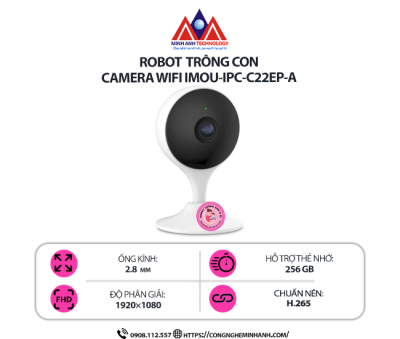 Camera WiFi IMOU IPC-C22EP-A – Đàm thoại 2 chiều, phát hiện chuyển động, hồng ngoại ban đêm