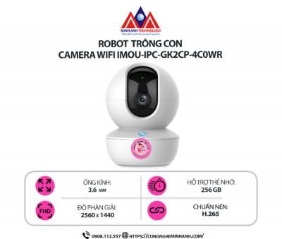 Camera WiFi IMOU IPC-GK2CP-4C0WR - Chống nước, Full HD 2K, Quan sát ngày đêm