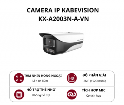Camera Dome cố định trong nhà 2MP KBVision KX-A2112CN-A-VN