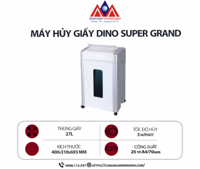 Máy hủy giấy DINO SUPER GRAND