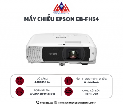 Máy chiếu Epson EB-FH54 (3LCD/ 4100 Ansi Lumens/ WUXGA)