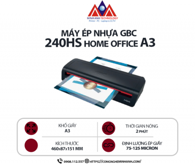 Máy ép nhựa GBC 240HS Home Office A3