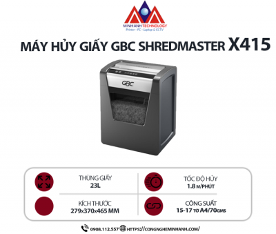 Máy hủy giấy GBC SHREDMASTER X415
