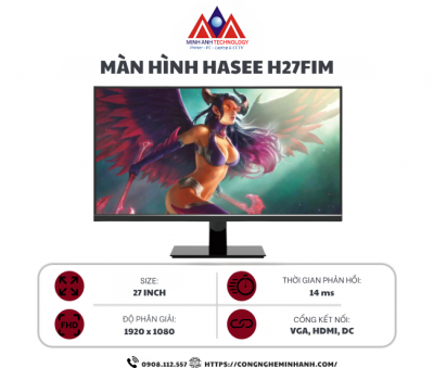 Màn hình HASEE H27FIM (27 inch/ FHD/ IPS/ 75Hz/ Black)