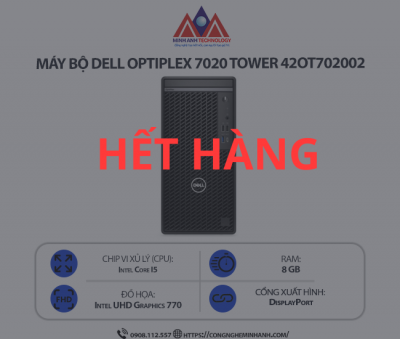 Máy bộ Dell Precision 3680 Tower 42PT3680D03 (i7 14700/ Ram 16GB/ SSD 256GB/ HDD 2TB/ T400 4GB/ Ubuntu/ 1Y)