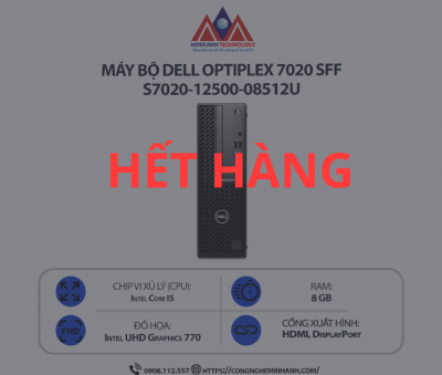 Máy bộ Dell Optilex 7020SFF S7020-12500-08512U (i5-12500/ Ram 8GB/ SSD 512GB/ Ubuntu/ 1Y)