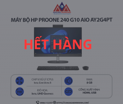 Máy bộ HP 280 Pro G9 SFF AY2G2PT (i7 14700/ Ram 8GB/ SSD 512GB/ Windows 11 Home/ 1Y)