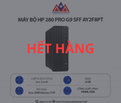 Máy bộ HP Pro 280 G9 SFF AY2F8PT (i5 14500/ Ram 8GB/ SSD 256GB/ Windows 11 Home/ 1Y)