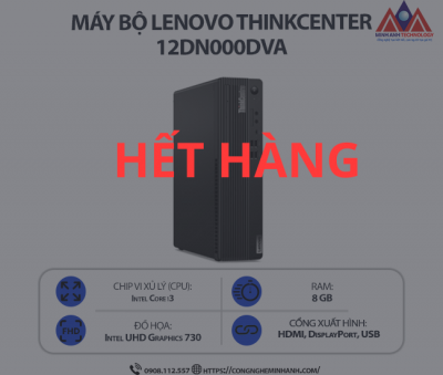 Máy bộ Lenovo ThinkCentre M70s Gen 4 12DN000DVA (i3 13100/ Ram 8GB/ SSD 256GB/ 1Y)