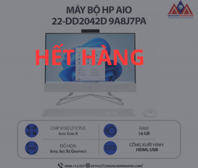 Máy bộ HP AIO 22-dd2042d 9A8J7PA (i5 1235U/ Ram 16GB/ SSD 512GB/ Windows 11/ 1Y)