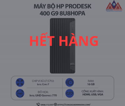 Máy bộ HP Pro Tower 400 G9 8U8H0PA (i7 13700/ Ram 16GB/ SSD 512GB/ Windows 11/ 1Y)