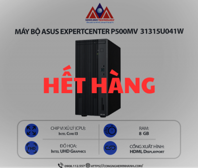 Máy bộ Asus ExpertCenter P500MV 31315U041W (i3-1315U/ Ram 8GB/ SSD 256GB/ Windows 11 / 1Y)