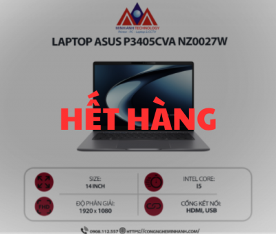 Laptop Asus P3405CVA-NZ0027W ( i5-13420H / DDR5 16GB / 512GB )